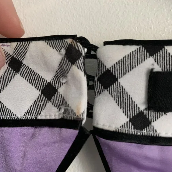 White House Black Market Plaid Top - Picture 8 of 11